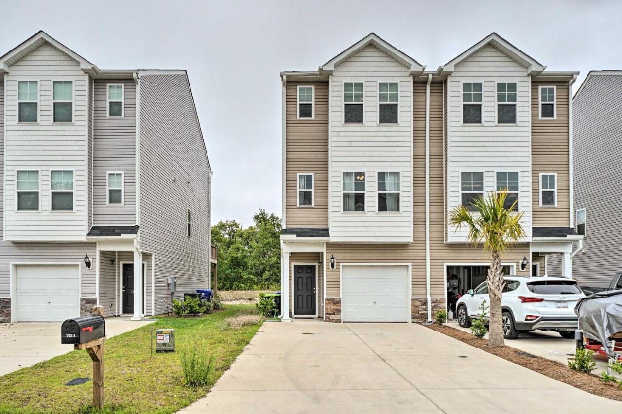 Modern Coastal Condo With Patio 1 Mi To Beaches! Carolina Beach Bagian luar foto